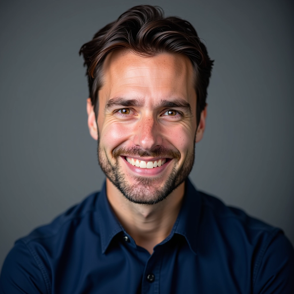 Martin Kovács, Senior Product Specialist at shahsatnamjinobleschool s.r.o., portrait photograph in professional office setting